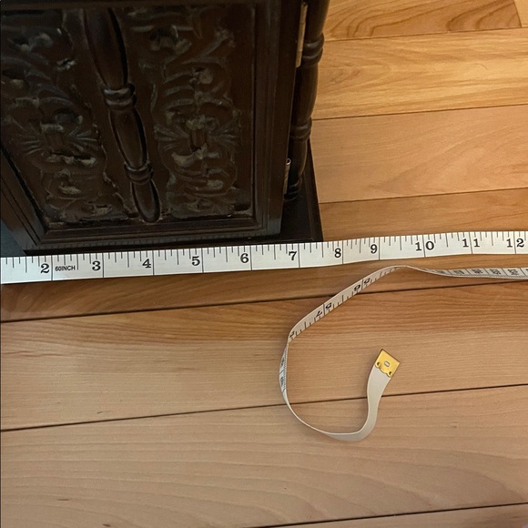 v i n t a g e :: Ornate antique Wooden Cabinet jewelry box - Picture 11 of 11